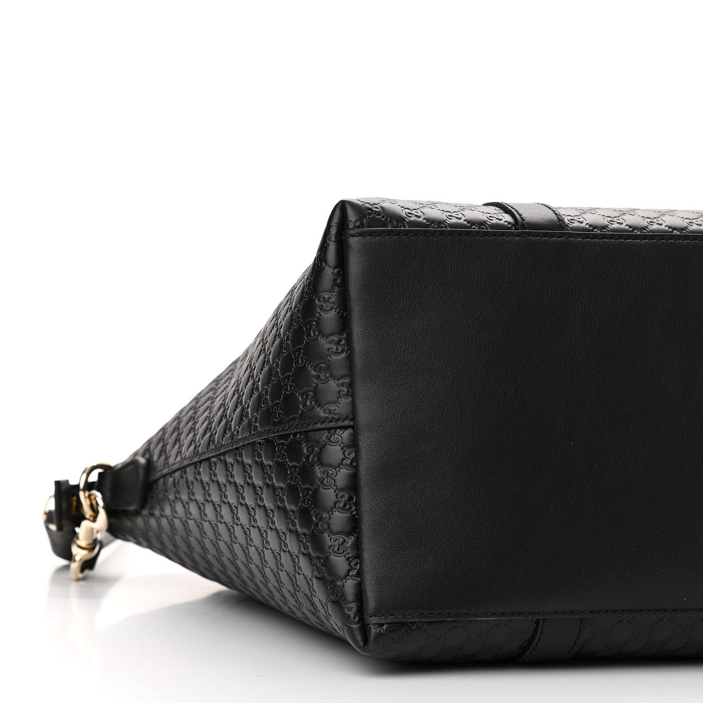 Soft Microguccissima Large Dome Satchel Black