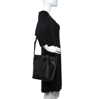 Mansur Gavriel Calfskin Mini Bucket Bag Dolly Black 3 of 9