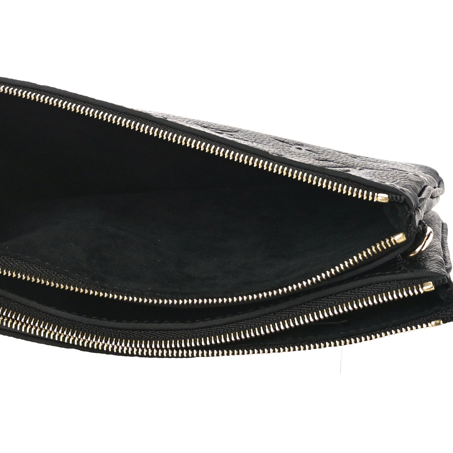 Empreinte Double Zip Pochette Black