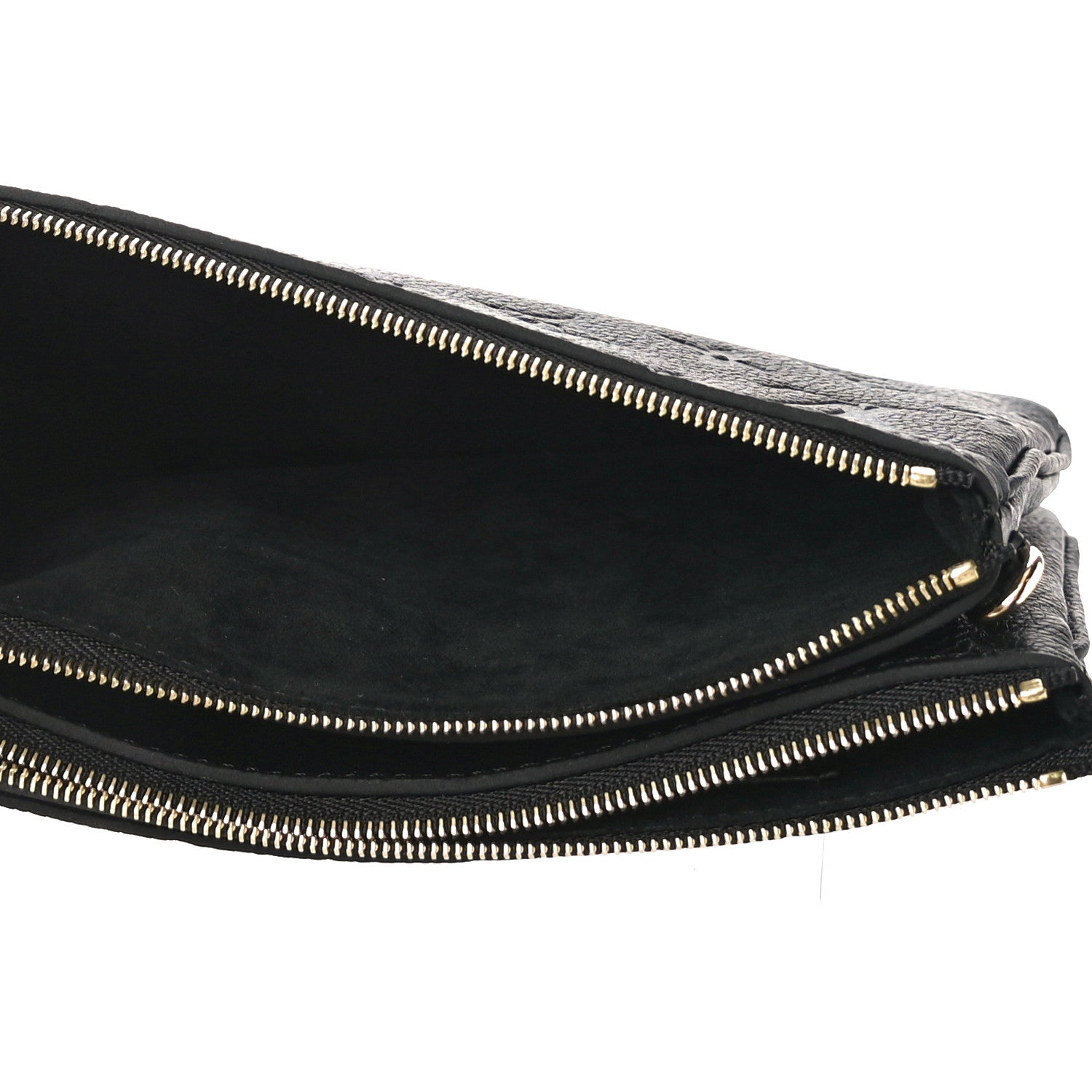 Louis Vuitton Empreinte Double Zip Pochette Black 7 of 12