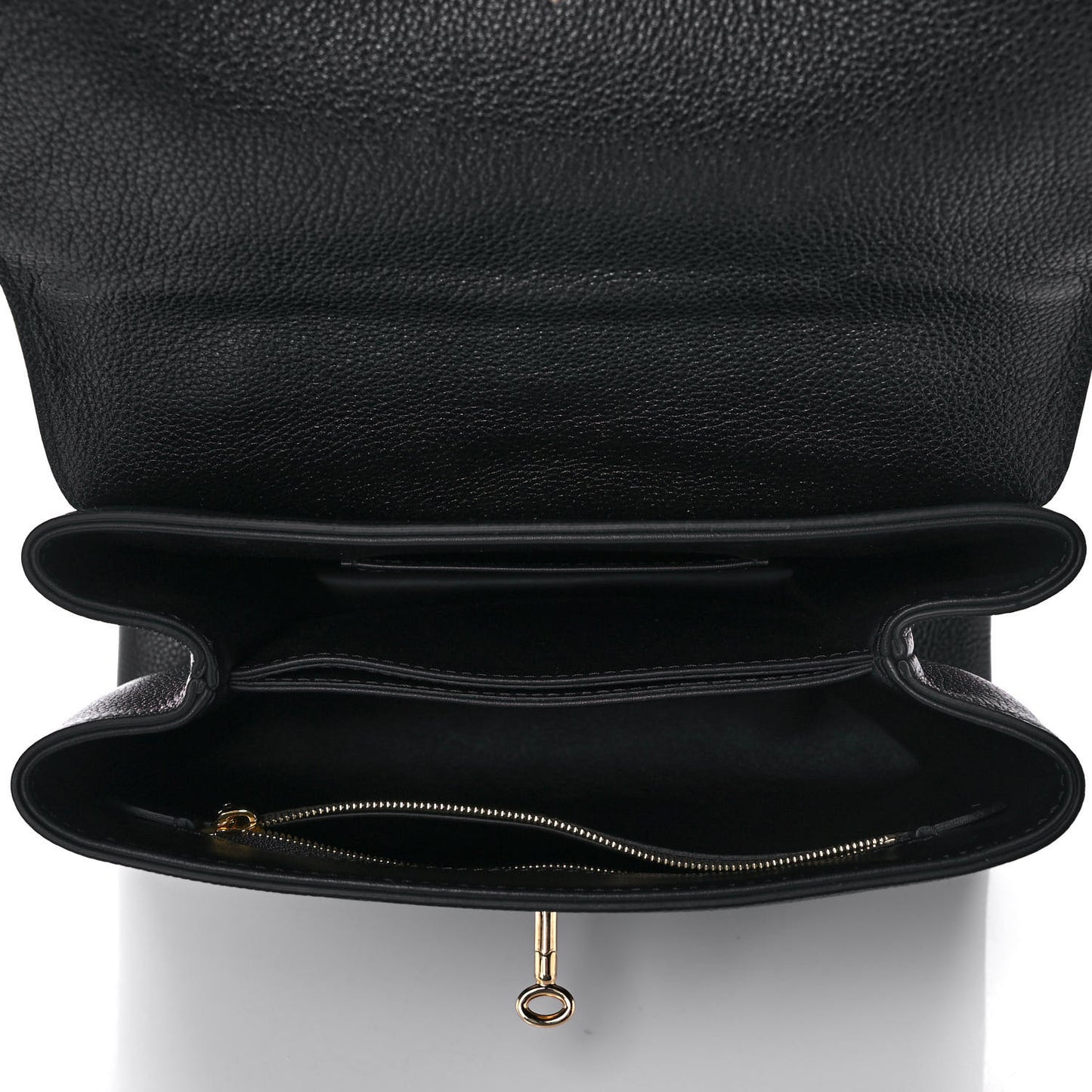 Grained Smooth Calfskin Rose Des Vents PM Black