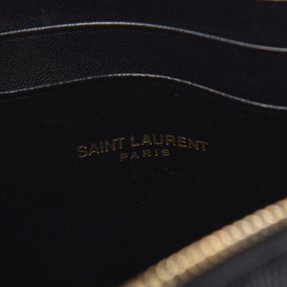 Saint Laurent Grain De Poudre Matelasse Monogram Mini Lou Camera Bag Black 6 of 11