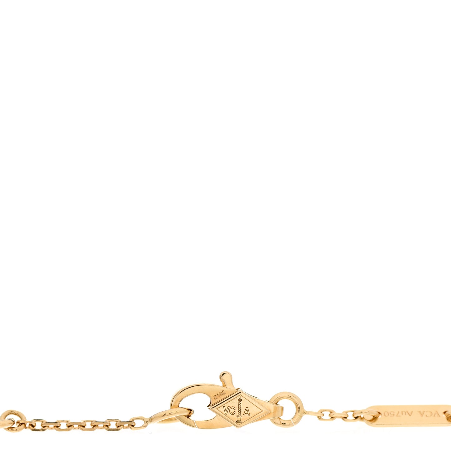 18K Yellow Gold Mother of Pearl Sweet Alhambra Bracelet