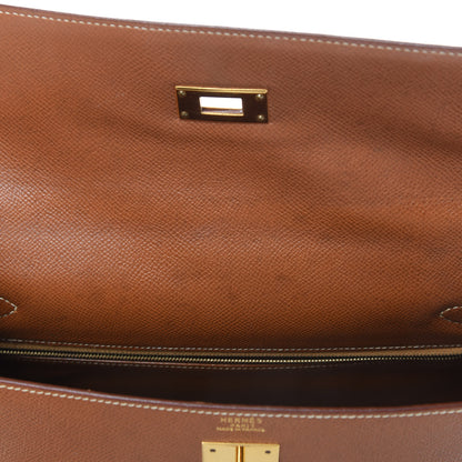Hermes Courchevel Kelly Sellier 32 Gold 16 of 17