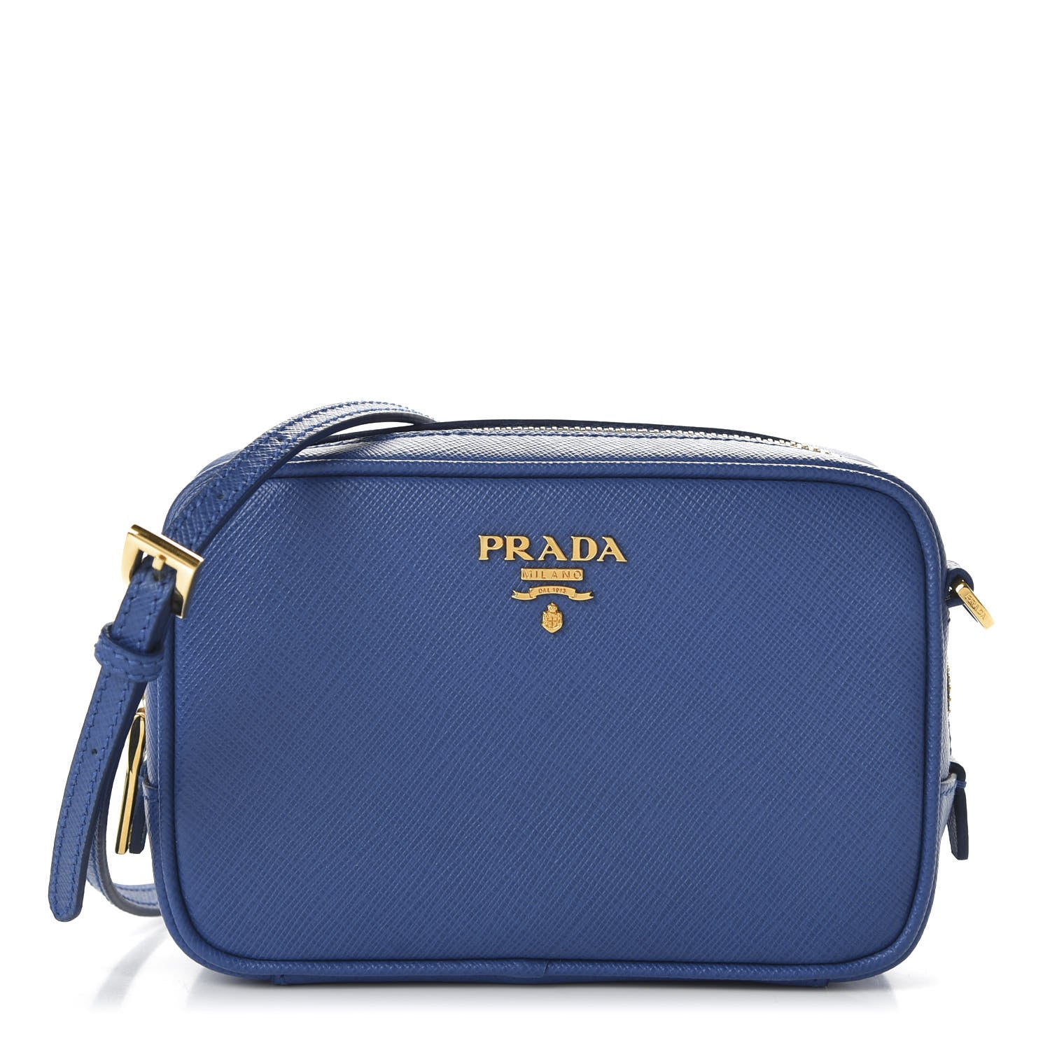 Prada Saffiano Mini Camera Crossbody Bag Royal 1 of 9