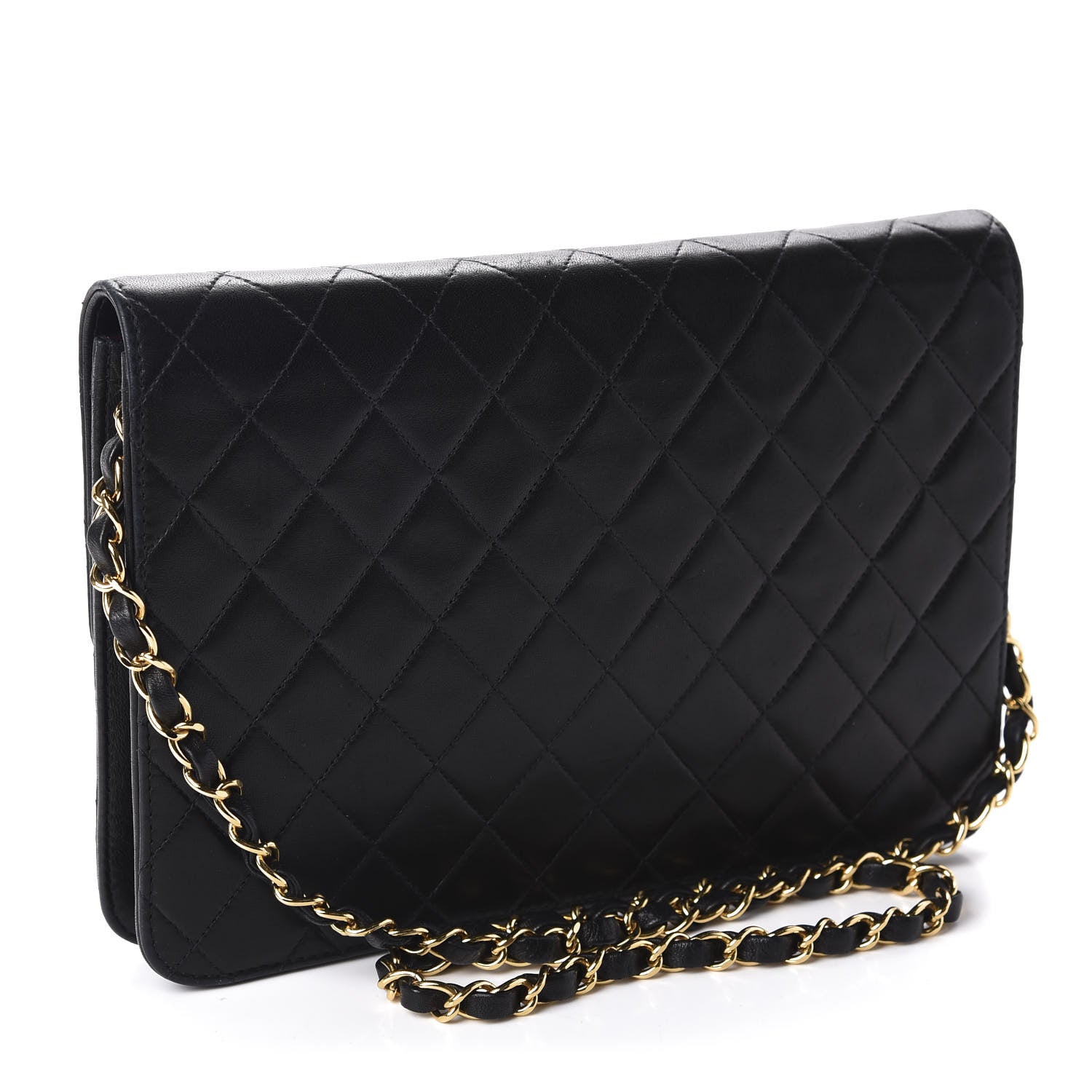 Chanel Lambskin Quilted Medium Single Flap Black 3 of 10