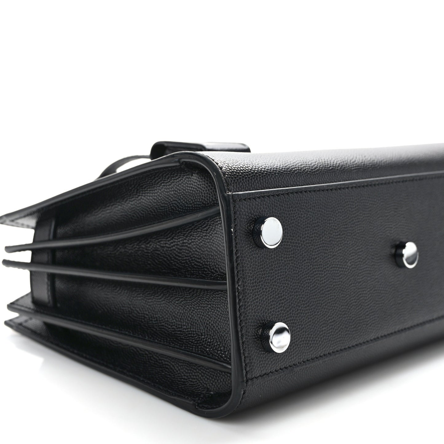 Grained Calfskin Nano Sac De Jour Black