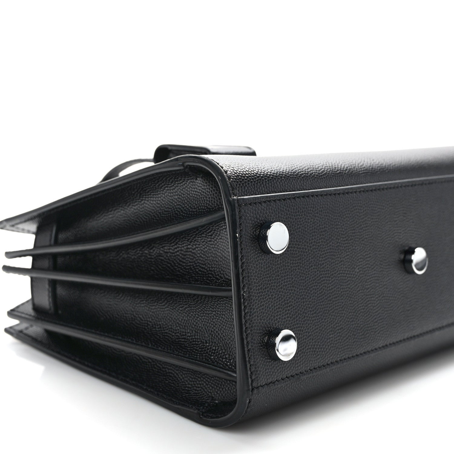 Saint Laurent Grained Calfskin Nano Sac De Jour Black 9 of 12