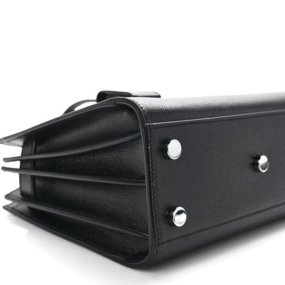 Saint Laurent Grained Calfskin Nano Sac De Jour Black 9 of 12
