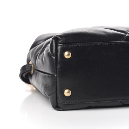 Chanel Lambskin Quilted Small Bowling Bag Black 8 of 10