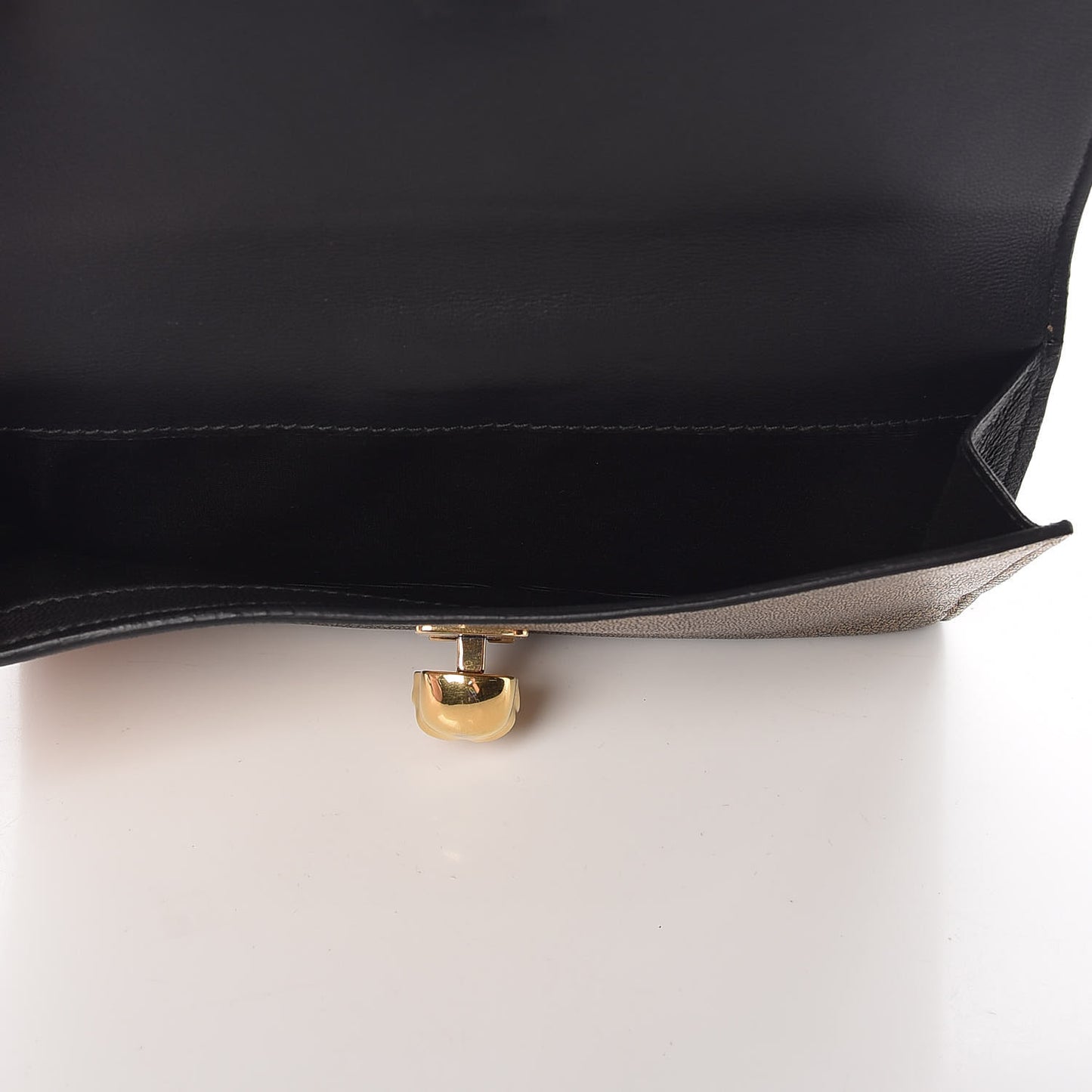 Metallic Calfskin Skull Continental Wallet Antique Gold