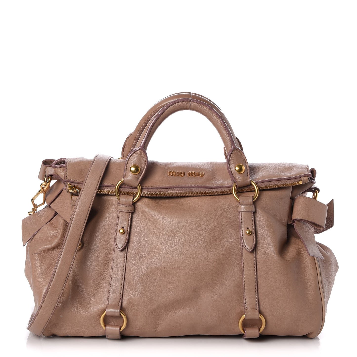 Vitello Medium Bow Bag Mughetto