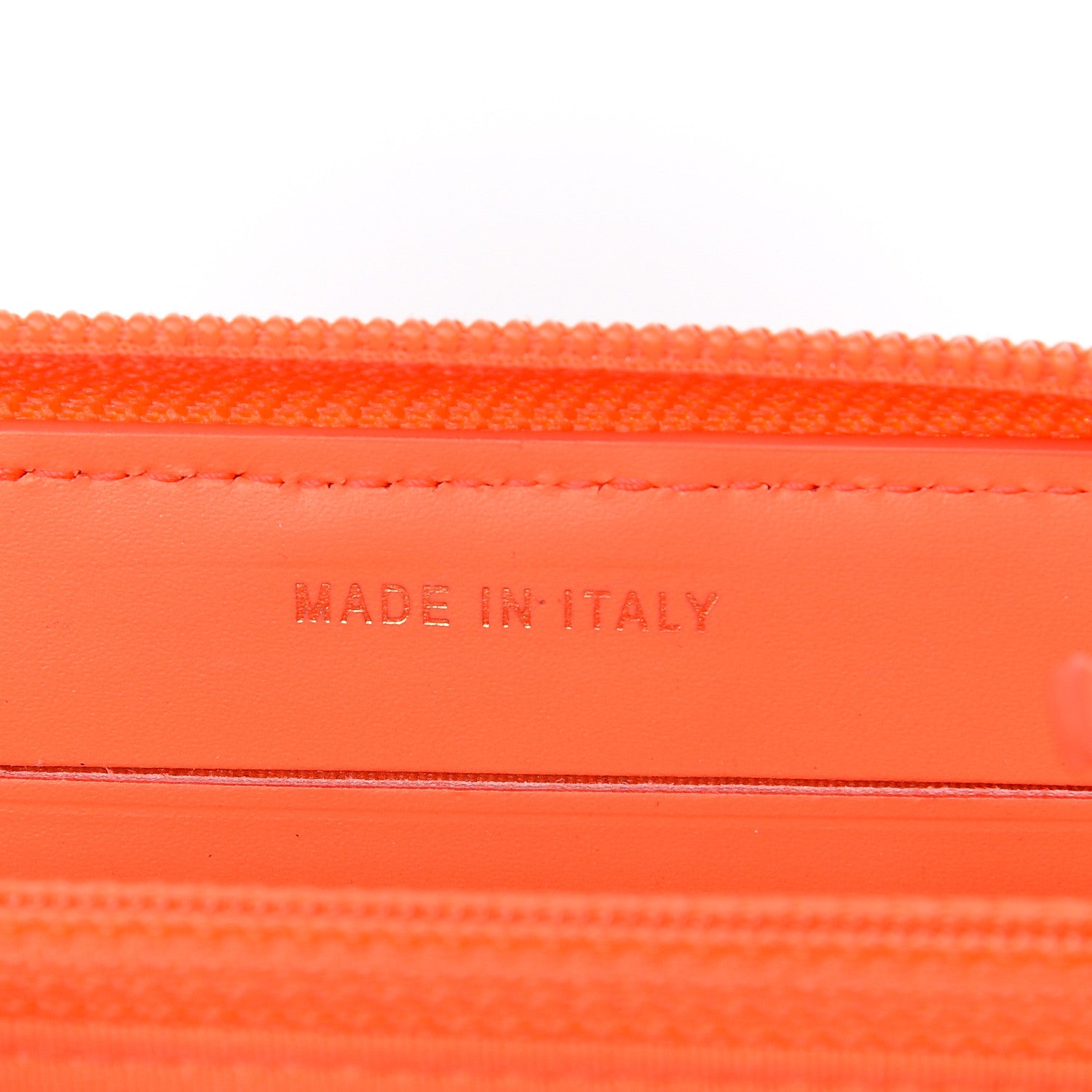 Chanel Patent Quilted Small Boy Zip Around Wallet Orange 7 of 11