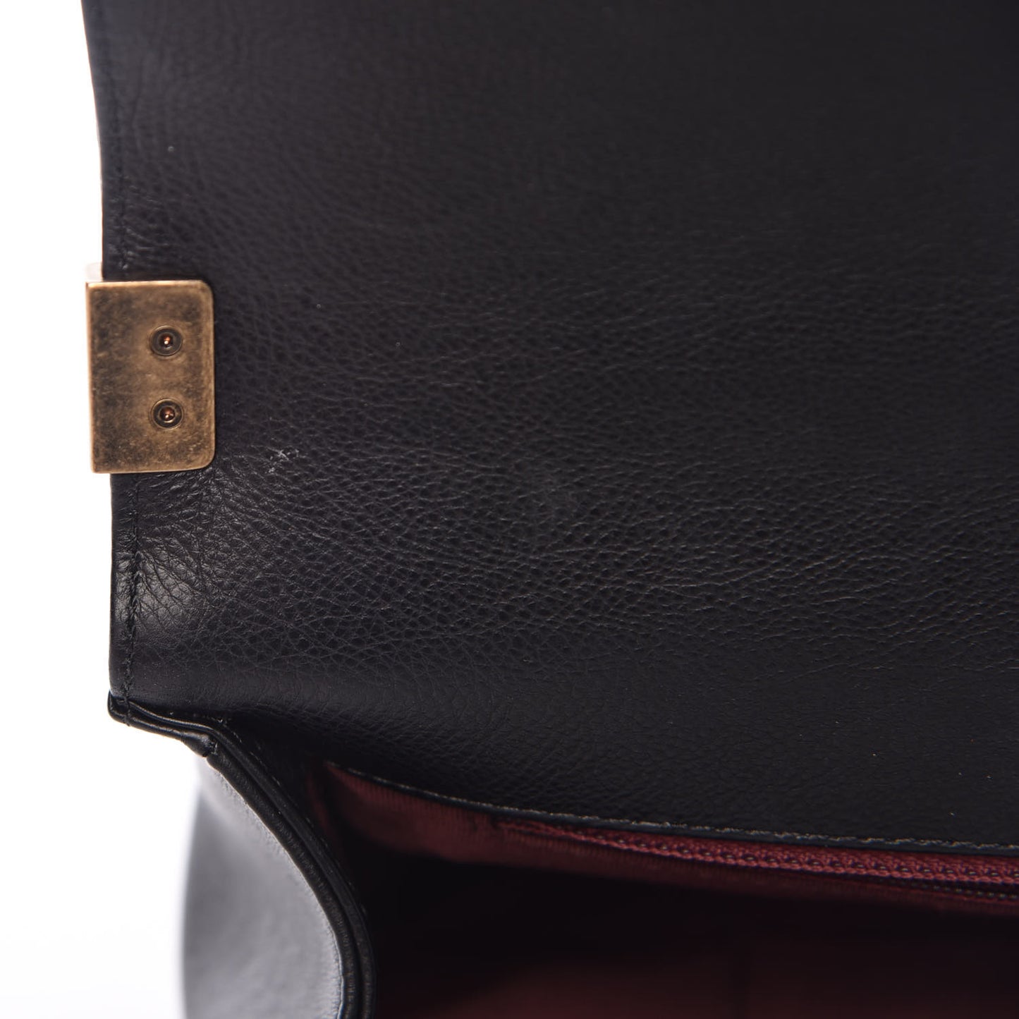 Goat Hair New Medium Boy Flap Black