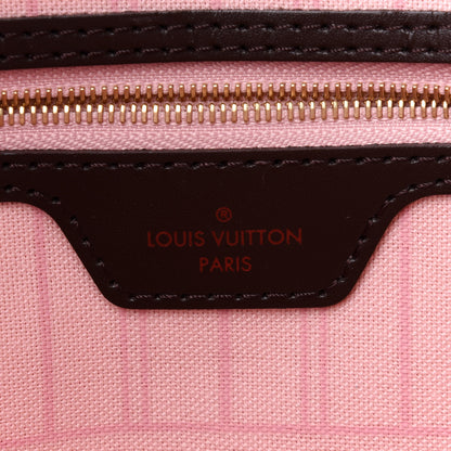 Louis Vuitton Damier Ebene Neo Neverfull MM Rose Ballerine 7 of 11