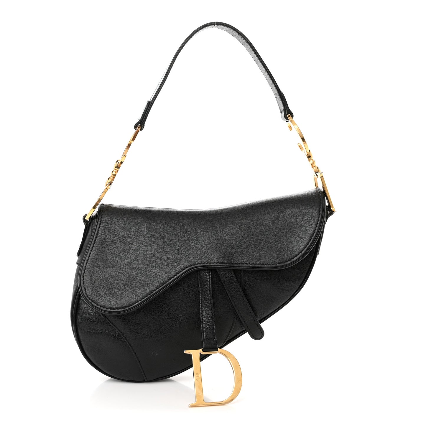 Calfskin Saddle Bag Black