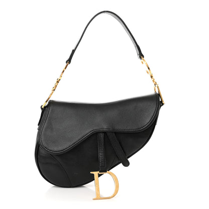 Christian Dior Calfskin Saddle Bag Black 1 of 12