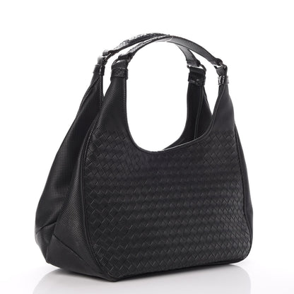Bottega Veneta Nappa Intrecciato Moondust Medium Campana Nero Black 3 of 8