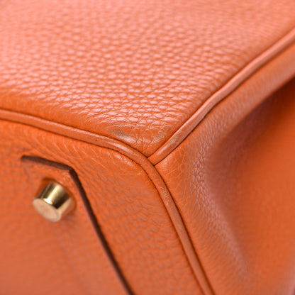 Hermes Togo Birkin 30 Orange 36 of 38