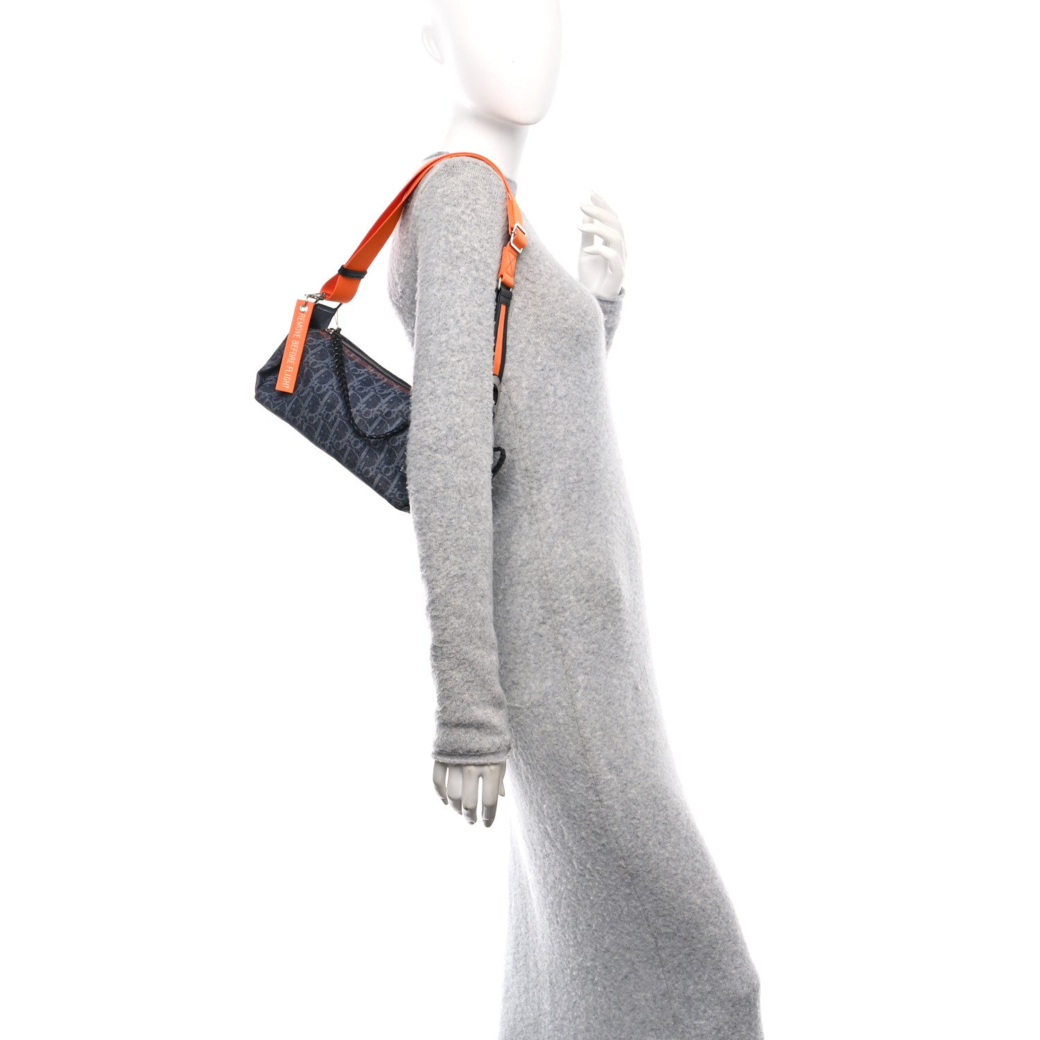 Christian Dior Monogram Flight Shoulder Bag Blue 2 of 11