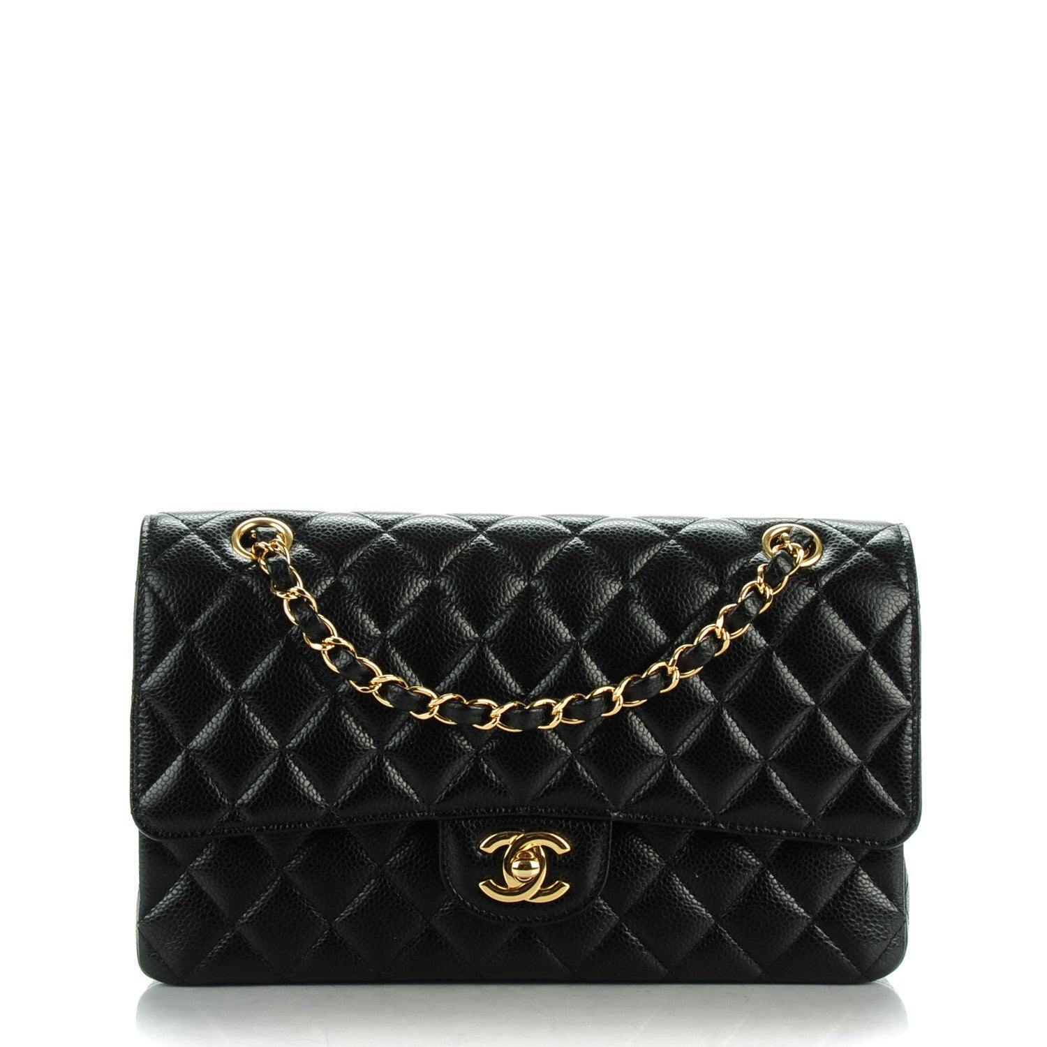 Chanel Caviar Quilted Medium Double Flap Black 1 of 8