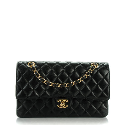 Chanel Caviar Quilted Medium Double Flap Black 1 of 8