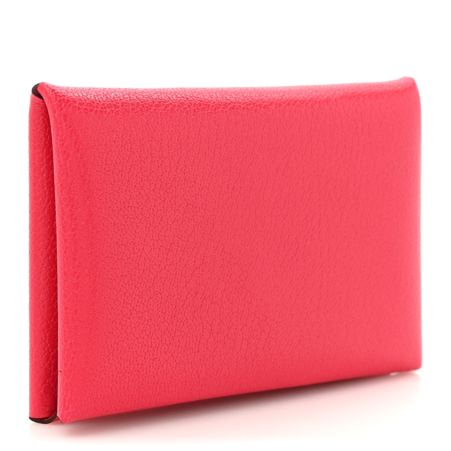 Hermes Chevre Mysore Calvi Card Case Rose Extreme 3 of 7