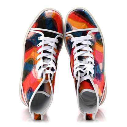 Christian Louboutin Canvas Nappa Mens Adolon High Top Sneakers 42.5 Multicolor 2 of 11