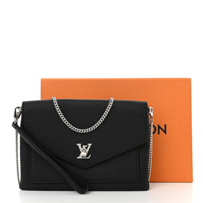 Louis Vuitton Soft Calfskin My Lockme Chain Pochette Black 8 of 8