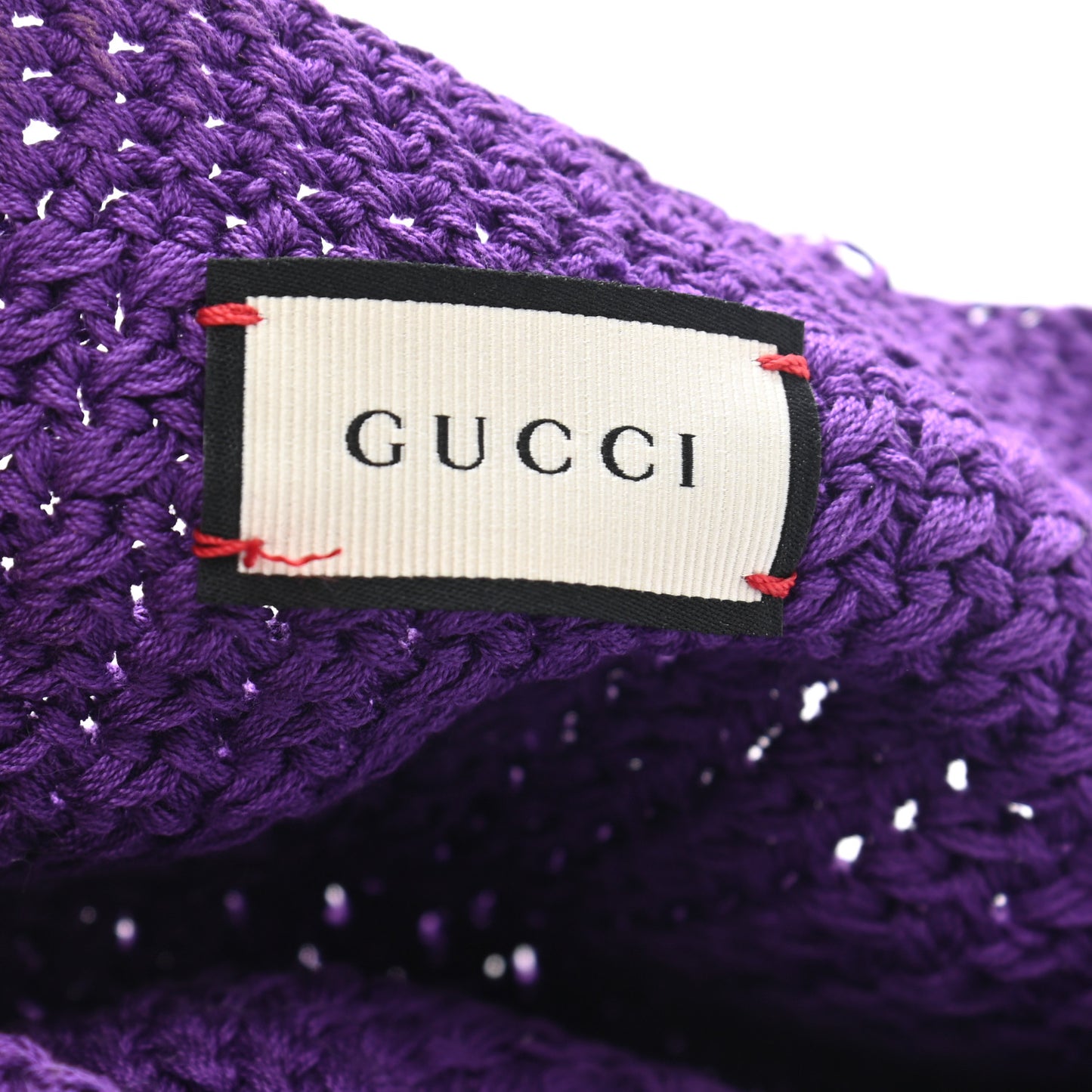 Cotton Clodette Tricot Knit Beret Hat M Purple