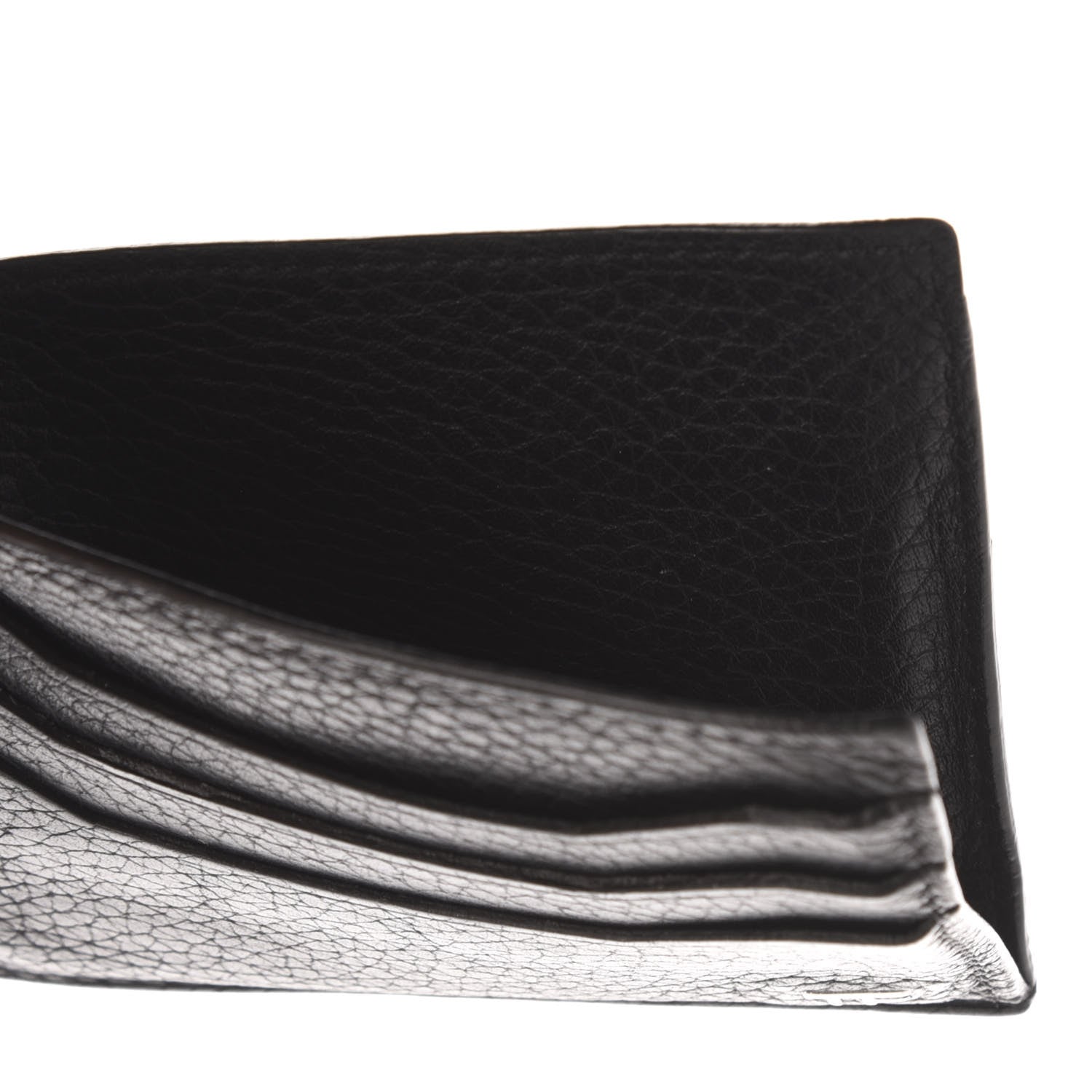 Tom Ford Grained Calfskin Open Side Card Holder Black 5 of 7
