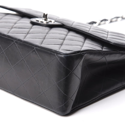 Chanel Lambskin Quilted Jumbo Single Flap Black 6 of 10