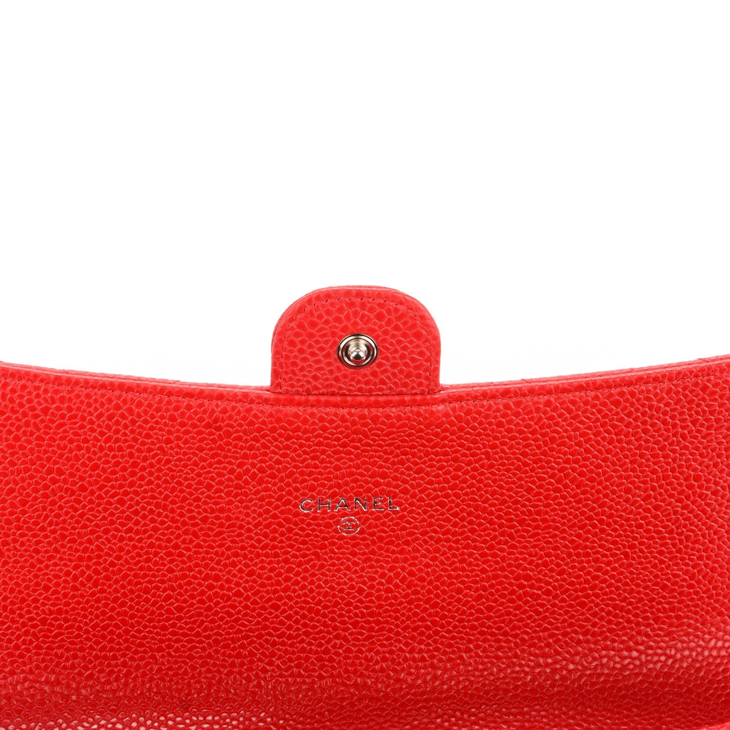 Chanel Caviar Quilted Travel Wallet Red 7 of 8