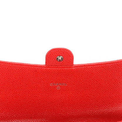 Chanel Caviar Quilted Travel Wallet Red 7 of 8