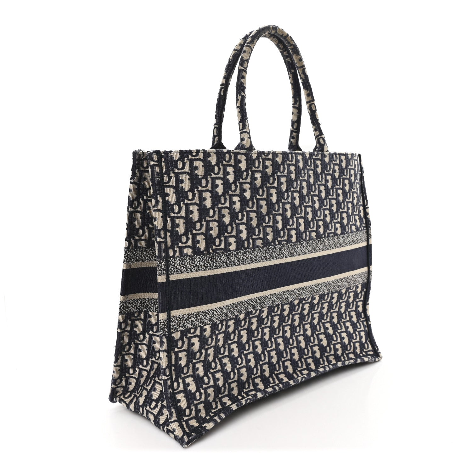 Christian Dior Oblique Large Book Tote Blue Multicolor 2 of 12