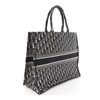 Christian Dior Oblique Large Book Tote Blue Multicolor 2 of 12