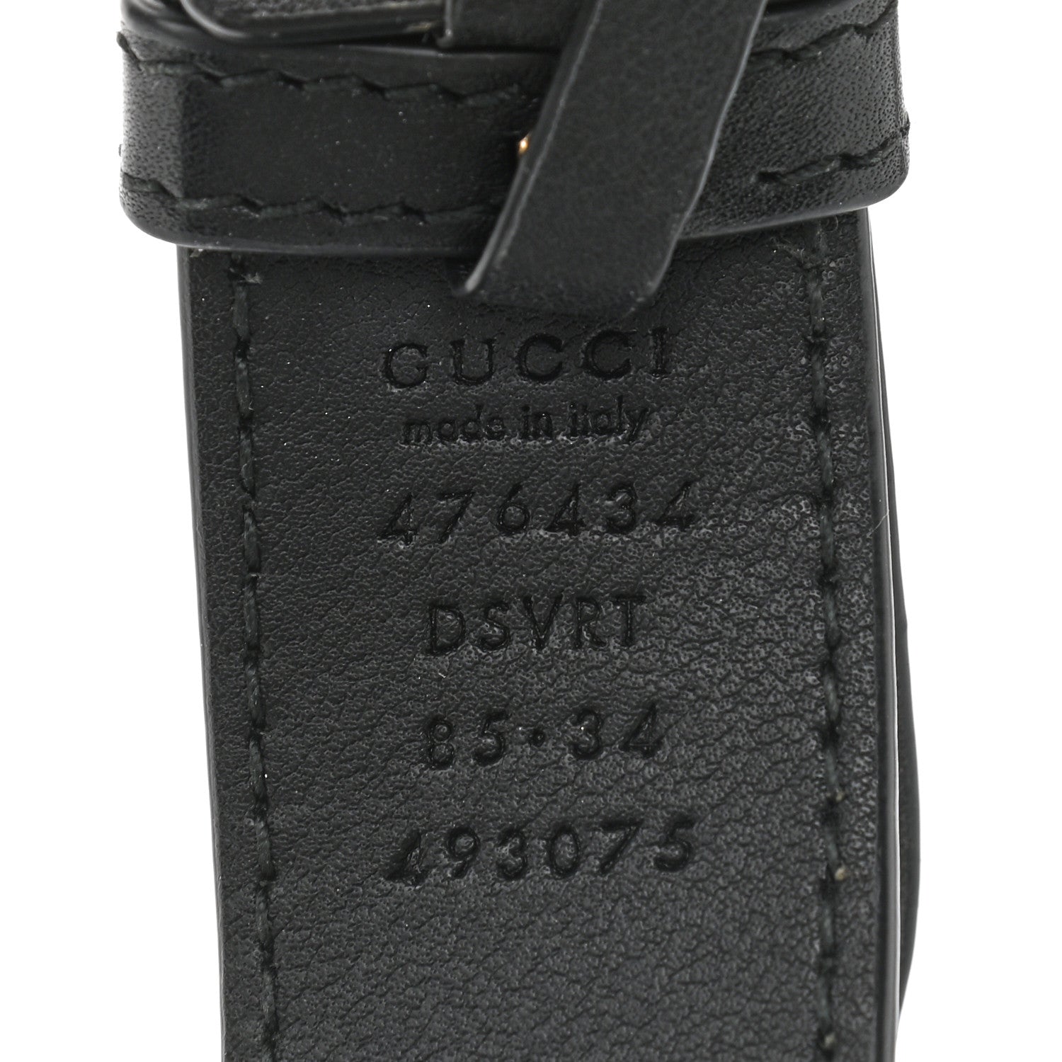 Gucci Calfskin Matelasse GG Marmont Belt Bag 85 34 Black 8 of 14