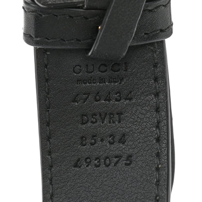 Gucci Calfskin Matelasse GG Marmont Belt Bag 85 34 Black 8 of 14