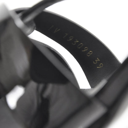 Saint Laurent Patent Tribute Platform Sandals 39 Black 8 of 8