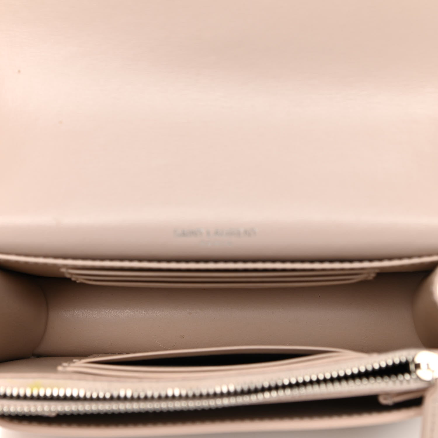 Saint Laurent Calfskin Monogram Sunset Chain Wallet Light Pink 4 of 11