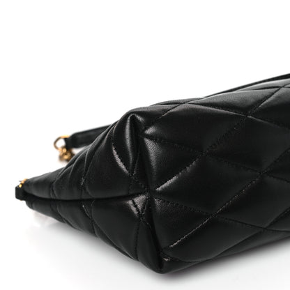 Saint Laurent Lambskin Quilted Gaby Zipped Shoulder Bag Black 9 of 12
