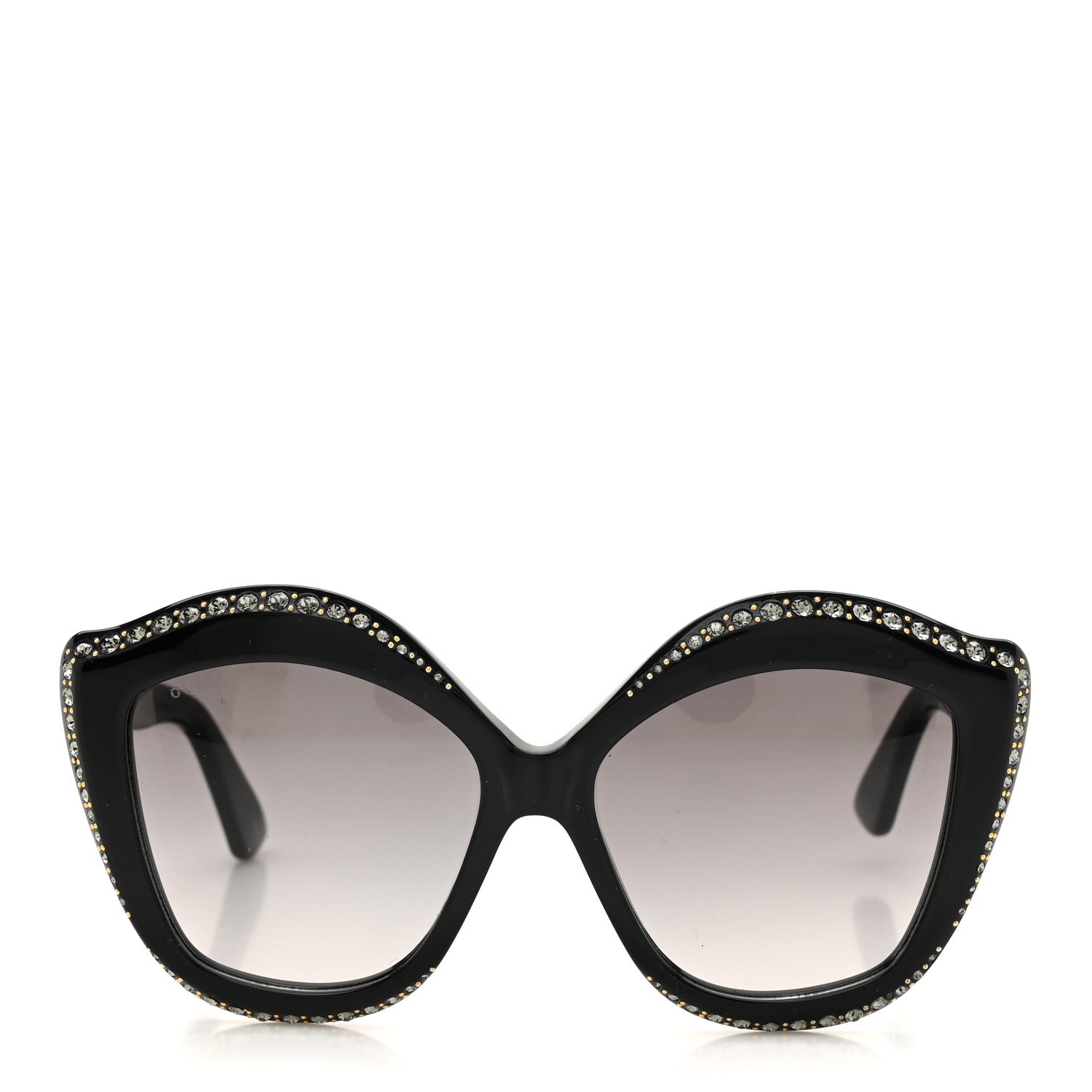 Gucci Crystal Cat Eye Sunglasses GG0118S Black 2 of 8