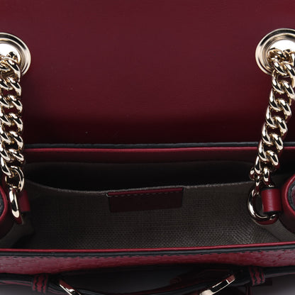 Gucci Soft Microguccissima Mini Emily Chain Shoulder Bag Rosso 5 of 11