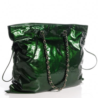 Chanel Patent Bonbons Shopper Tote Green 3 of 8