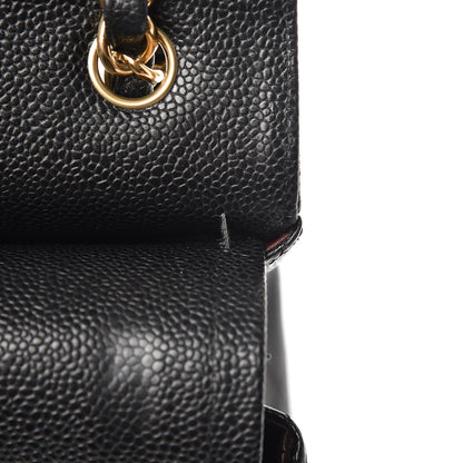 Chanel Caviar Quilted Jumbo Double Flap Black 10 of 12