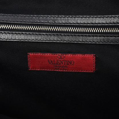 Valentino Garavani Vitello Rockstud Dome Shopper Black 11 of 16