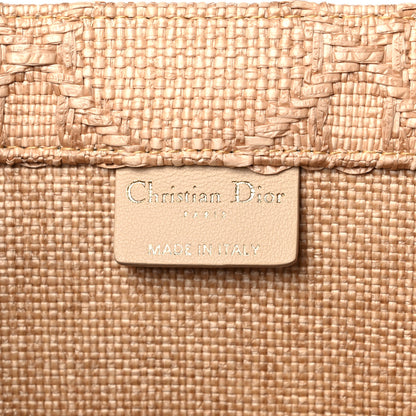 Christian Dior Raffia Cannage Large Book Tote Natural 6 of 9