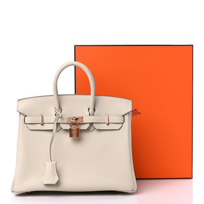 Hermes Togo Birkin 25 Craie 11 of 11