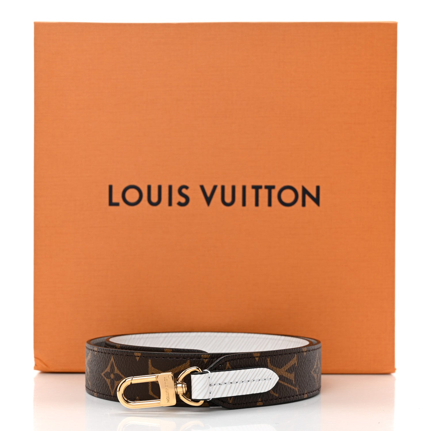 Louis Vuitton Epi Monogram Bandouliere Shoulder Strap White 6 of 6