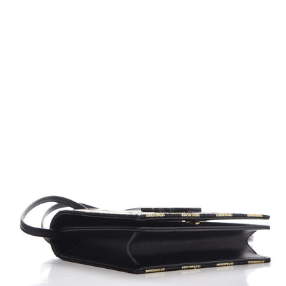Saint Laurent Metallic Calfskin Striped Small Monogram Kate Satchel Black Gold 4 of 7